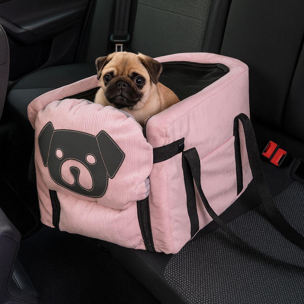 Multifunction Large Capacity Pet Car Seat Breathable Adjustable Harness Car Safety Seat Foldable Pet Car Luggage Travel