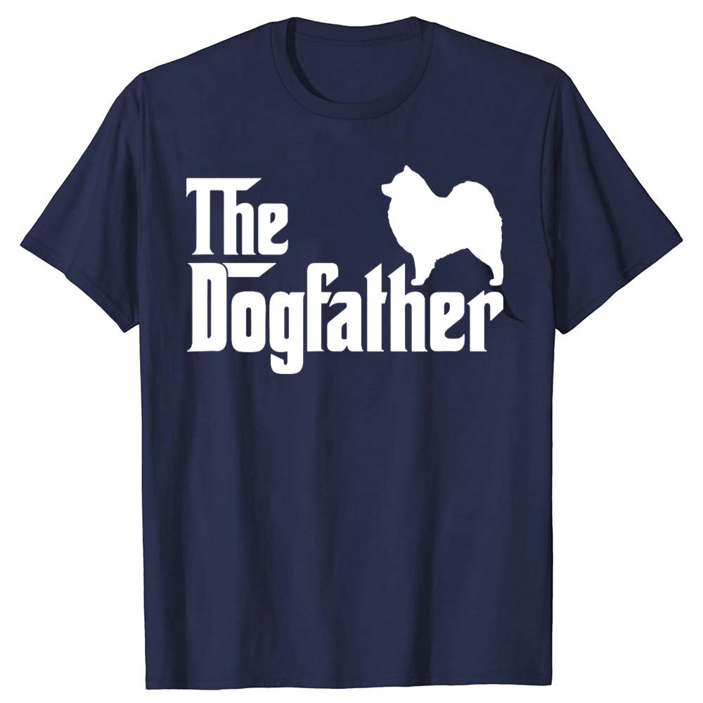 Забавный подарок для любителя самоедов, футболки DogFather, летний стиль, графическая хлопковая уличная одежда, футболка с коротким рукавом, мужская одежда