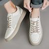 Fashion Genuine Leather Casual Shoes For Men High Quality Comfy Sneakers Fashion Luxury Brand Lace-up Outdoor Breathable Walking Shoes