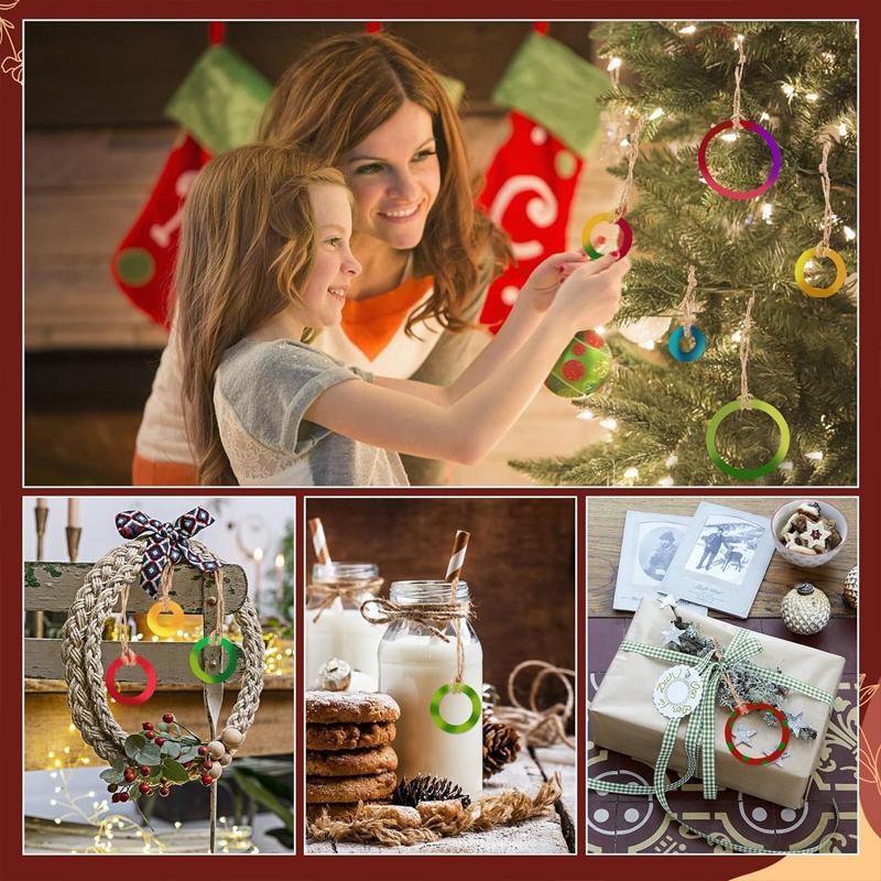 5 шт. 15 см необработанные деревянные кольца для поделок, натуральные пустые плоские кольца-круги для подвесных соединителей, поделок своими руками, домашнего декора