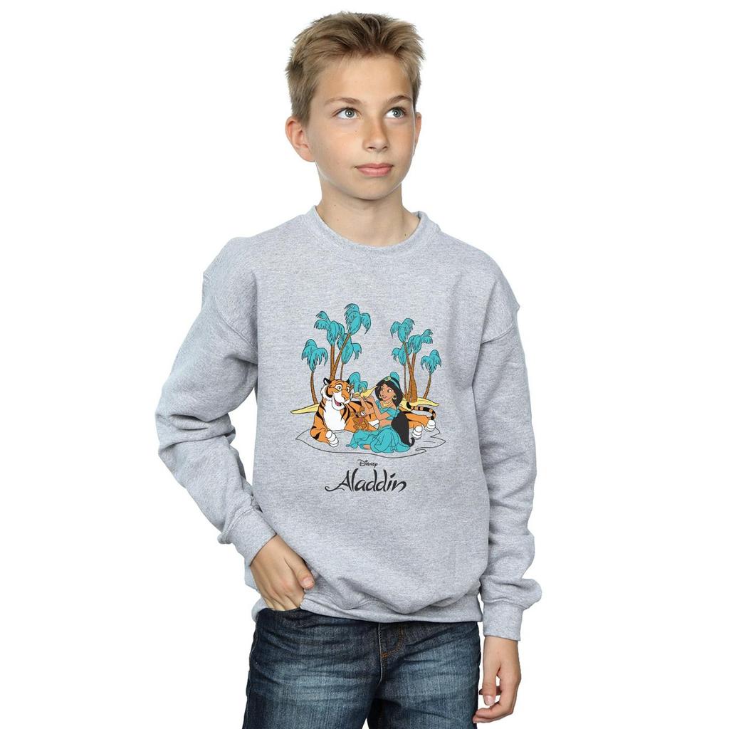 Disney Boys Aladdin Jasmine Abu Rajah Beach Sweatshirt