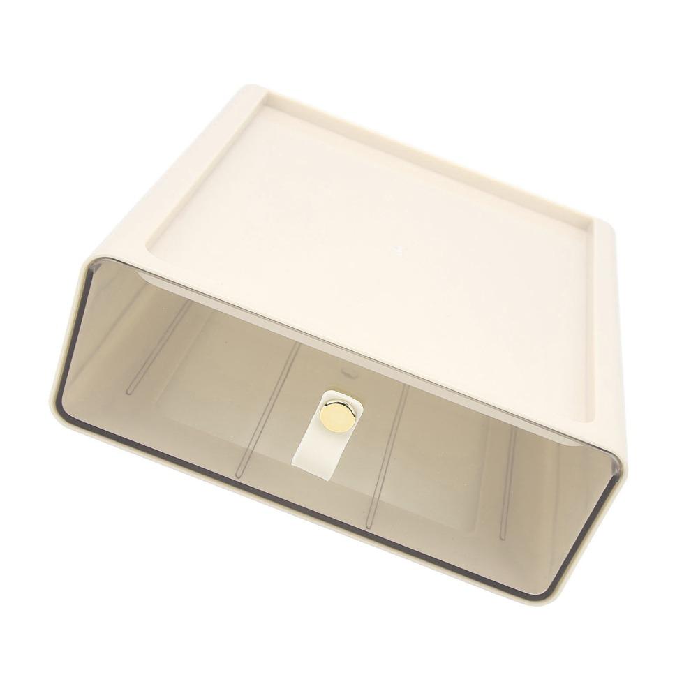 Transparent Material Drawer Storage Box Large Capacity Stackable Storage Bins Home