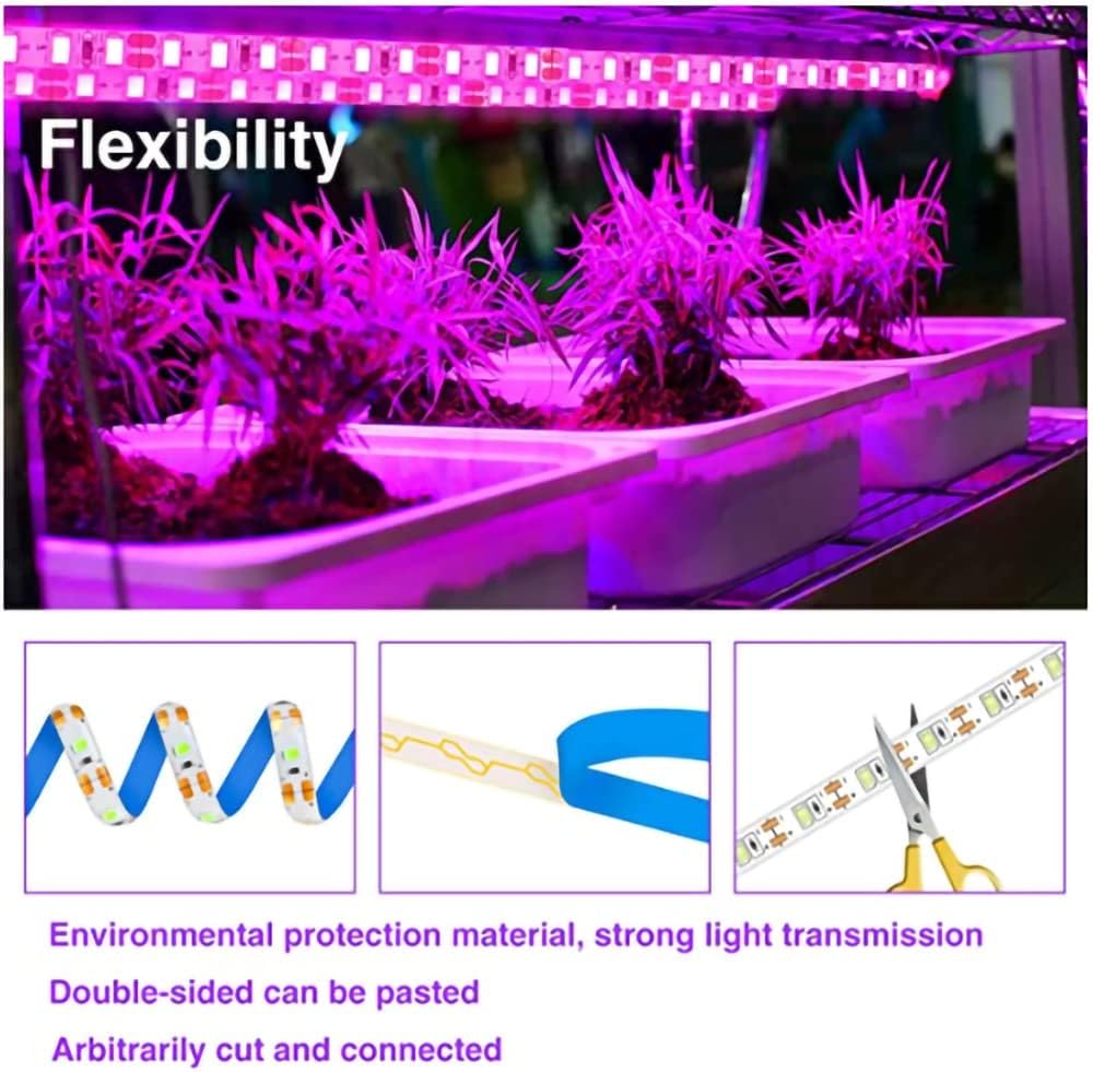 5V Plant Light Grow LED Strip 5V USB LED 1-5m Full Spectrum  LED Chip For Greenhouse Flower Seedling Grow Tent Hydropon