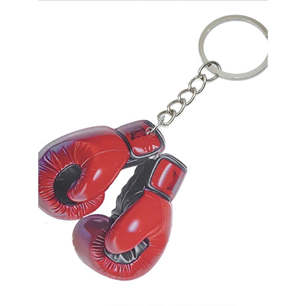 briskstyle red boxing glove shaped flat acrylic keychain