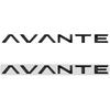 AAWB1 AAPR1 Глянцевый черный совместимый совместимый для AVANTE Металлическая эмблема с буквами 3D наклейки Эмблема багажника Декоративная наклейка Аксессуары для стайлинга автомобиля