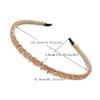2 PK Shiny Crystal Headbands Beaded Hair Hoop Elegant Women Headwear Hairband Fashion Handmade Girls Hair Accessories