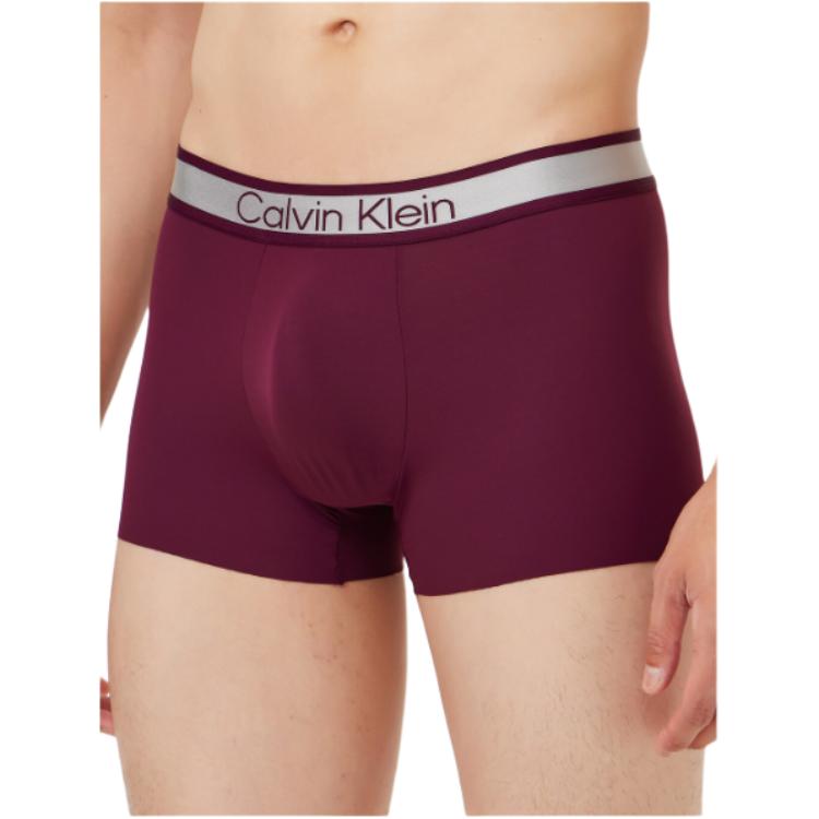 Calvin Klein Comfortable Minimalist Moisture-Wicking Letter Underwear Men Underwear Purple Red NB4089-POK