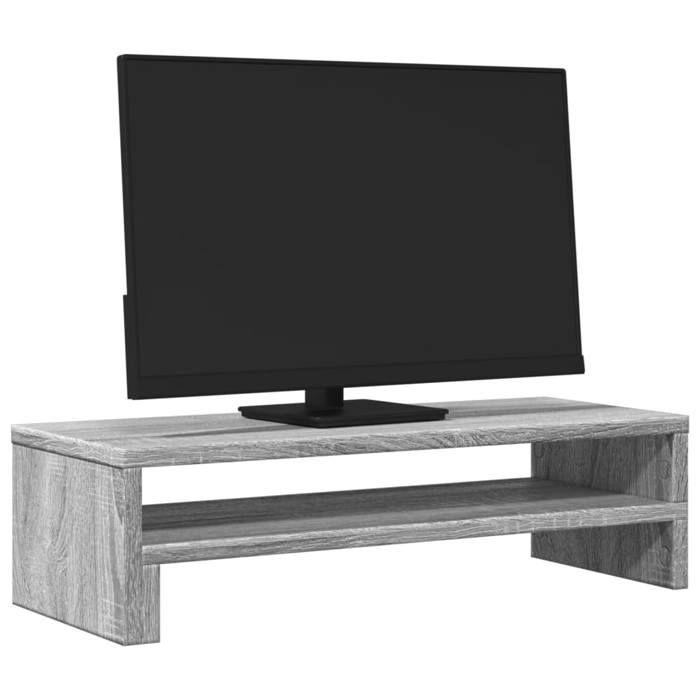 VidaXL Monitor Stand Sonoma Grey 54x22x15 Cm Engineered Wood, Monitor Stand for Desk, Monitor Shelf, 854774