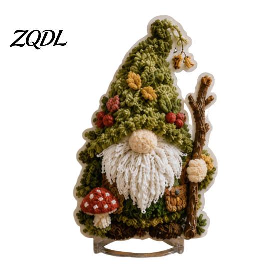 Creative Leisure Time Activities Gnome Fabric Poke Art Kit, Festive Designs, DIY Craft Ornaments Halloween Christmas Handmade Ornament for Holiday