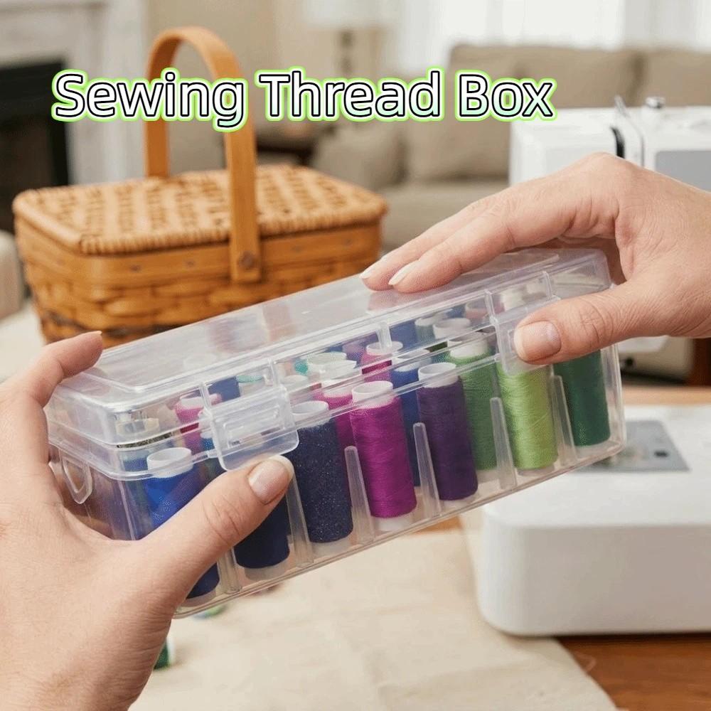 42 Spool Sewing Thread Box Large Capacity Needle Thread Holder Thread Storage Box Embroidery