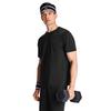 Under Armour Мужская дышащая однотонная простая универсальная короткорукавная футболка для тренировок на открытом воздухе, вязаная, черная 6014376-001