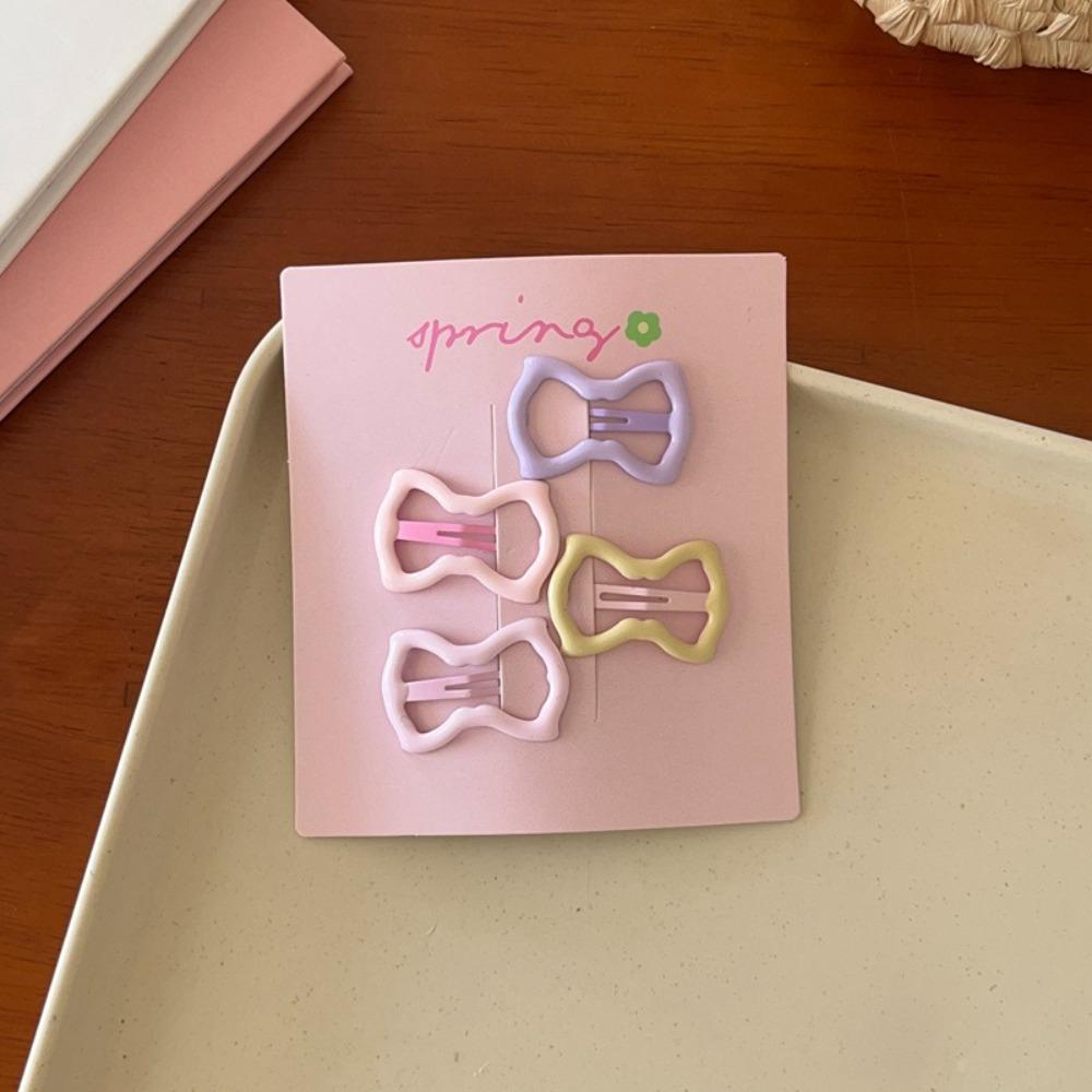 4pcs/set Colorful Hairpin Cute Barrettes Headwear Hair Clips for Girls