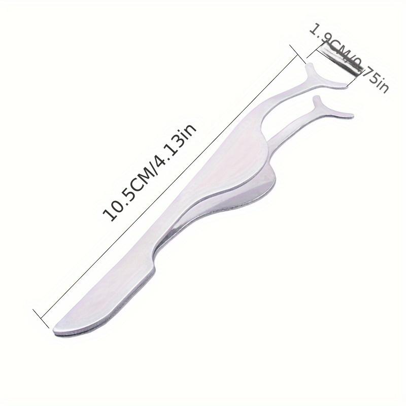 Two Pieces of New Stock Grafting False Eyelashes Tweezers Stainless Steel Eyelash Clamps Hot Glue Eyelash Clamps Eyebrow Auxiliary Tools