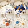 Простой Узор Линиями Декорация Накладки На Дверь Домашний Коврик Для Ванной Комнаты На Пол