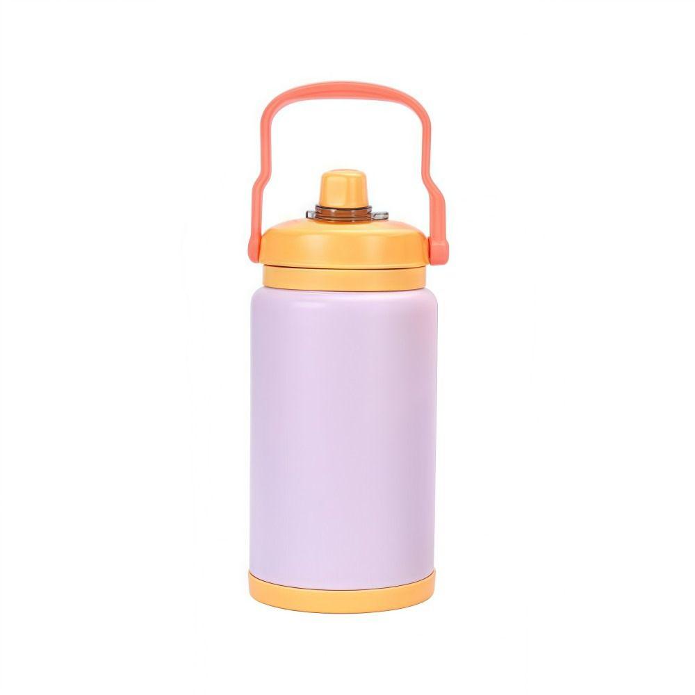 2800ml Thermal Cup 304 Stainless Steel Vacuum Straw Cup NEW Sports Kettle Cup  Outdoor
