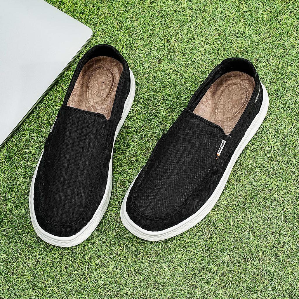 Taiheyuan Old Beijing Cloth Shoes for Men, Comfortable, Breathable, Lightweight, Thick soled, Anti slip, Dad's Shoes, One Step Casual Cloth Shoes