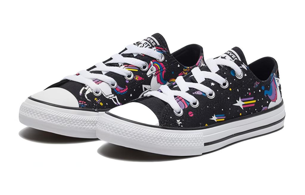 Converse Chuck Taylor All Star Abrasion Resistant Breathable Low top Canvas Shoes Black 665474C