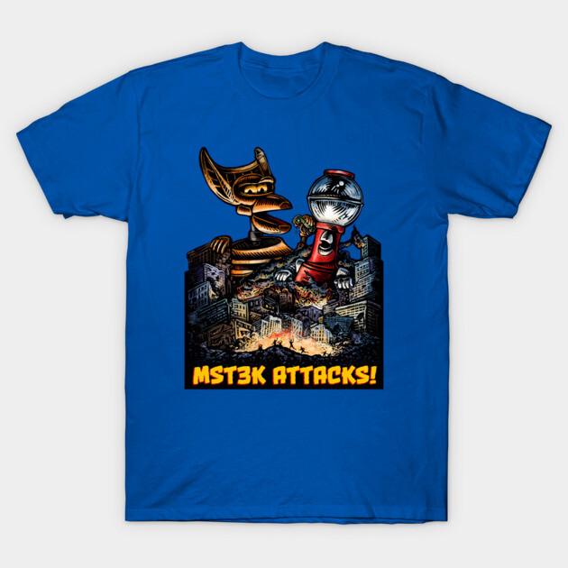 Asian Size Cotton Unisex Tshirt Print T-shirt Mst3K Attacks! T-shirt No-Cut Print Regular Fit