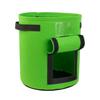 Non-Woven Felt Grow Bag Large Diameter Potato Planting Bag Seedlings Growing Bucket with Window for Vegetables Strawberries