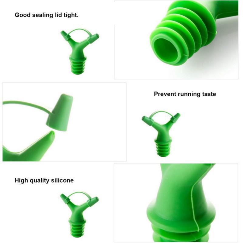 1 шт., двойной дефлектор, насадка для жидкости, пробка для бутылки соевого масла, пробка для рта, винный соус, колпачки для бутылок с носиком