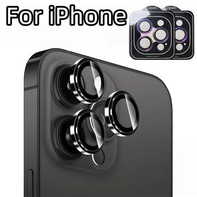 2 шт. Для iPhone 16 Pro 15 Pro Max 14 Plus Защитная пленка на объектив камеры 2 шт. Твердость 9H Ударопрочная