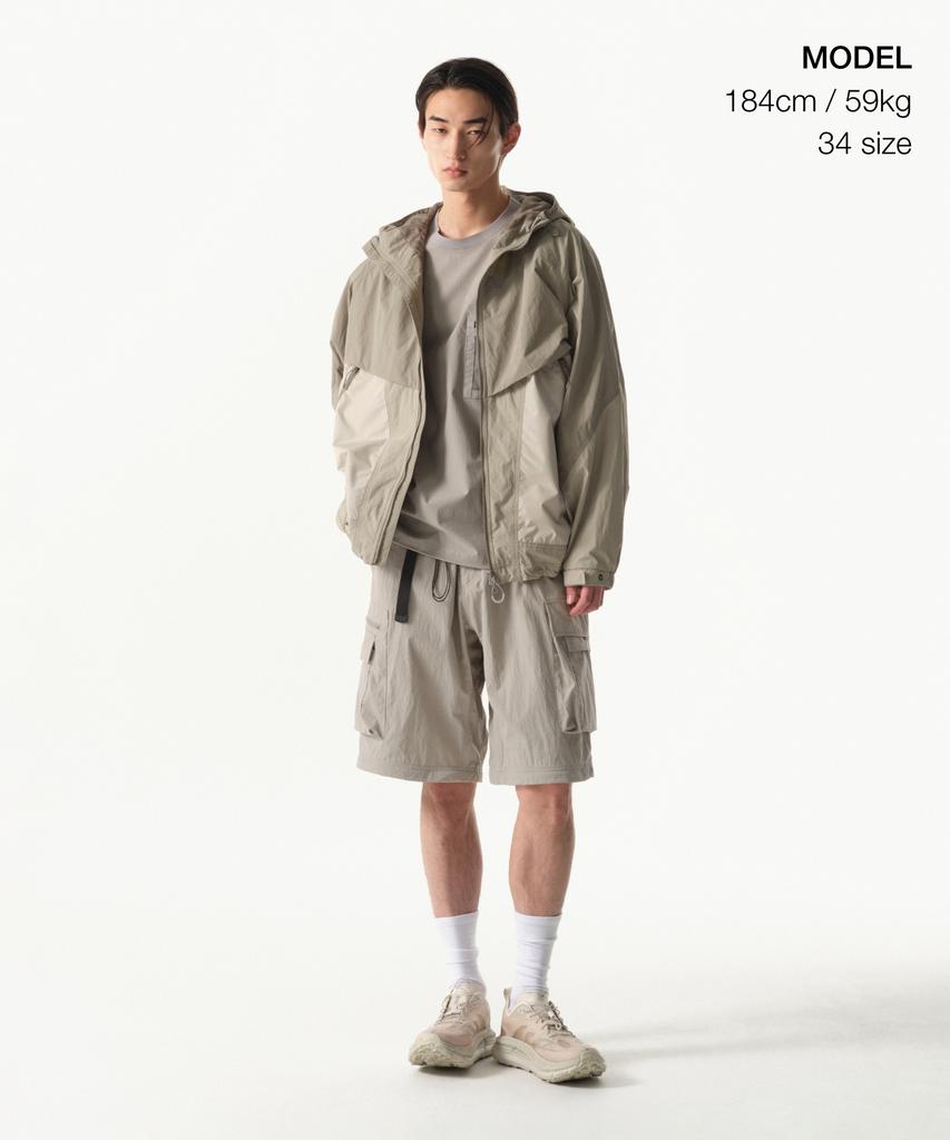 MUSINSA STANDARD [City Leisure] Wide Belted Detachable Cargo Pants [Grayish Beige]