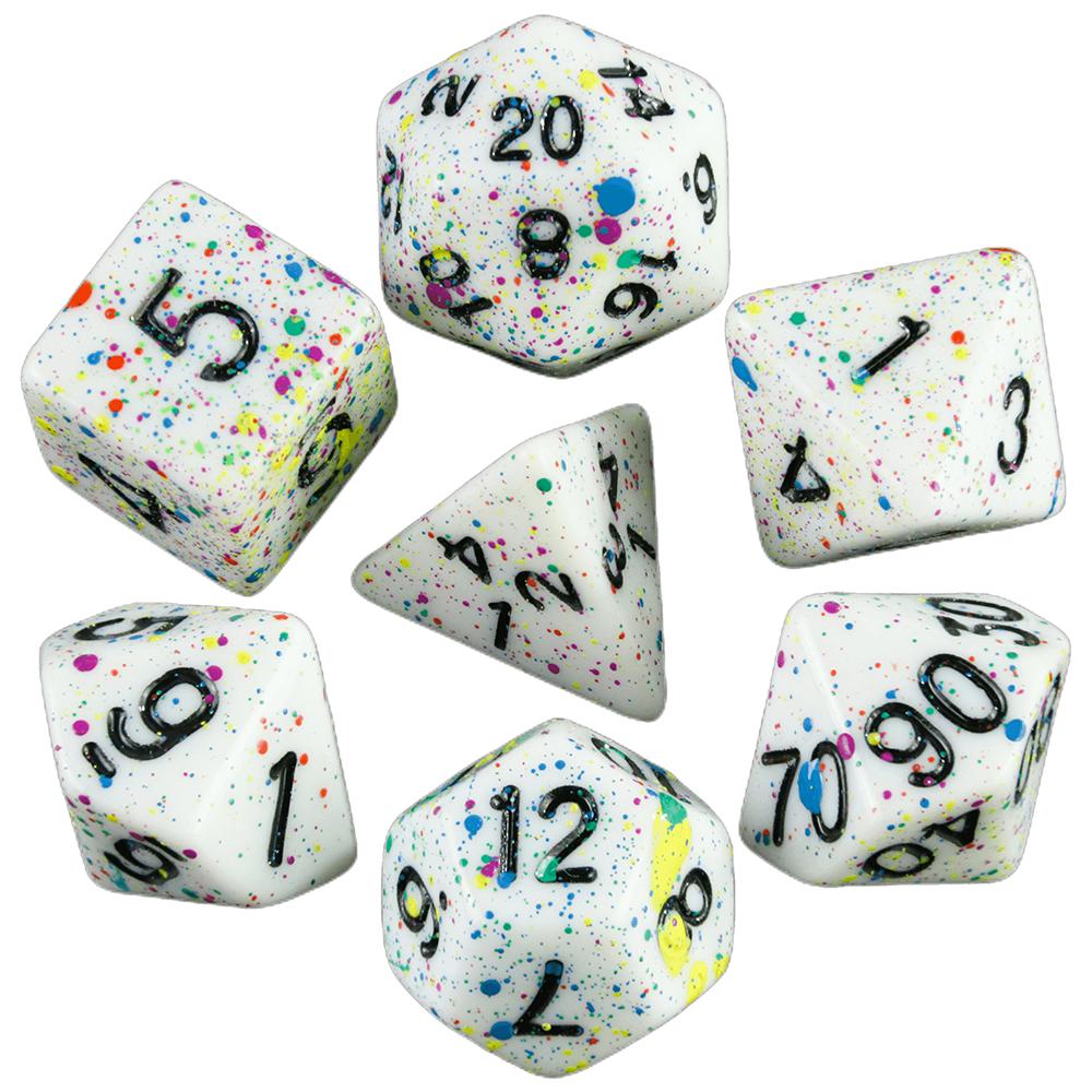 7шт DND игральные кости D20 D12 D10 D8 D6 D4 для настольной игры DND Running Group акриловые многогранные игральные кости набор