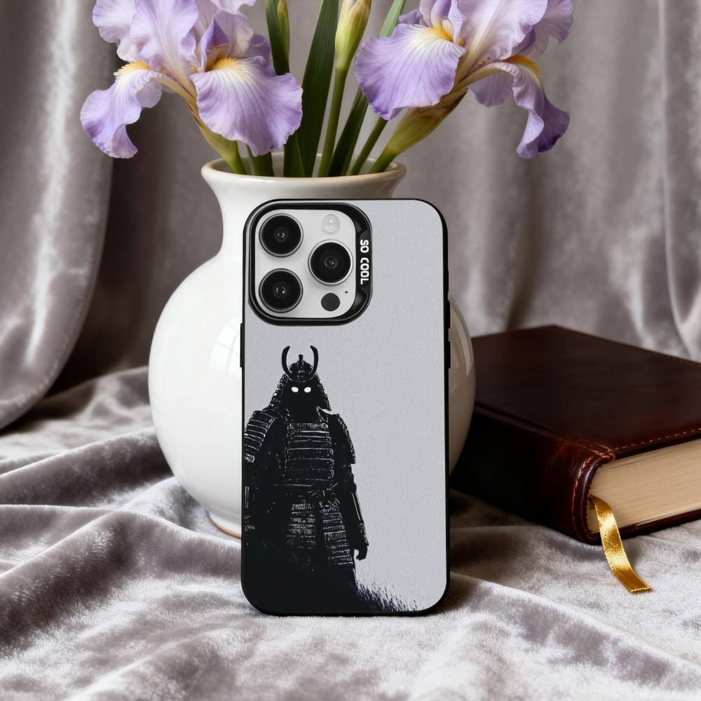 J-Japanese B-Bushido S-Samurai Phone Case For iPhone17,16,15,14,13,12,11 Plus,Pro Max Black Candy silver phone case