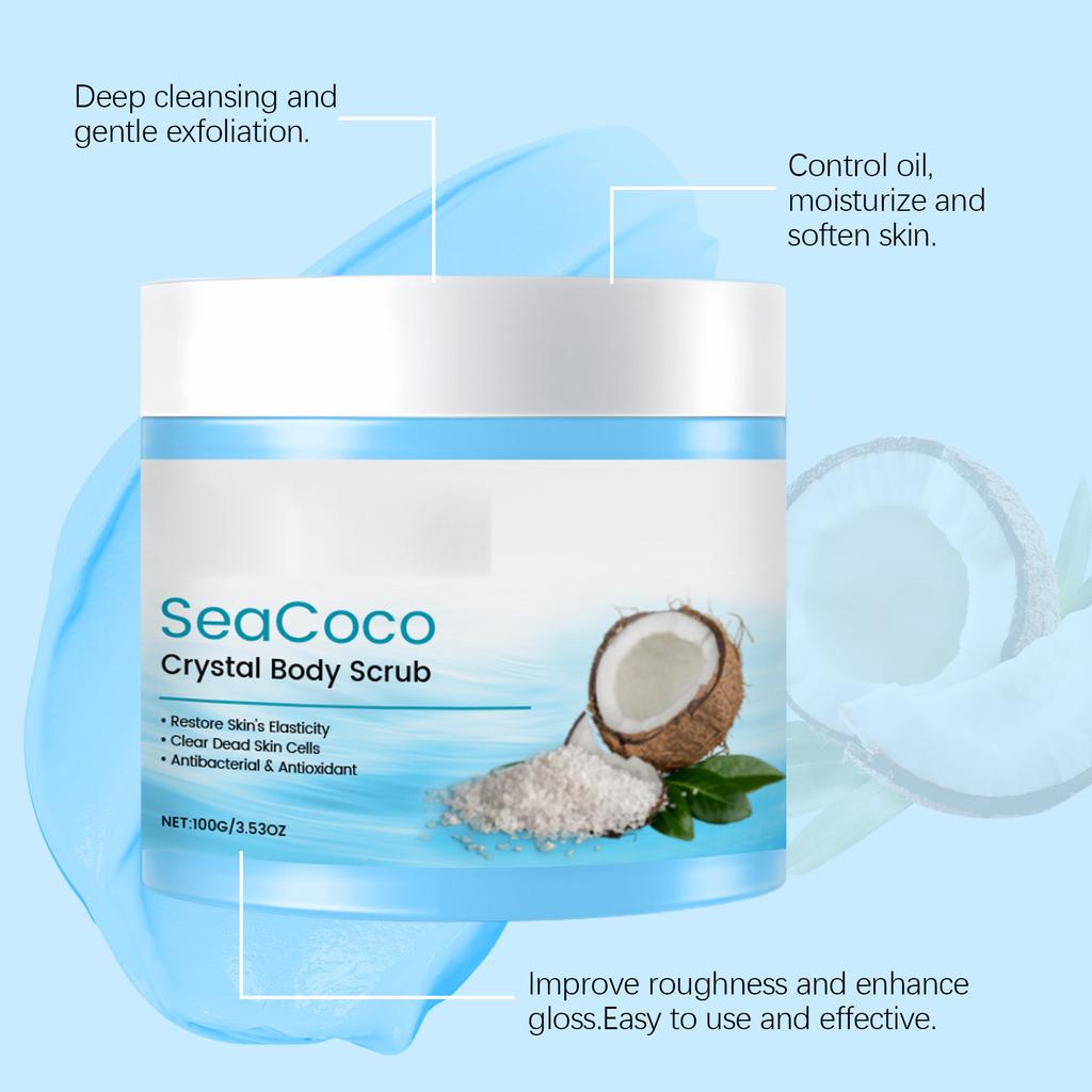 Скраб для тела Crystal Body Scrub Sea Body Scrub для женщин Natural Body Scrub Deep Exfoliating Scrub For All Skin Types Withand Sea Deep C
