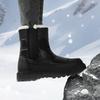 Зимние женские зимние ботинки средней длины 35–42, уличная хлопковая обувь