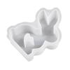 Форма из смолы «Пасхальный кролик» для DIY-поделок, гипсовых украшений, декора для пасхальной вечеринки, формы для эпоксидной смолы, антипригарная, легко извлекается