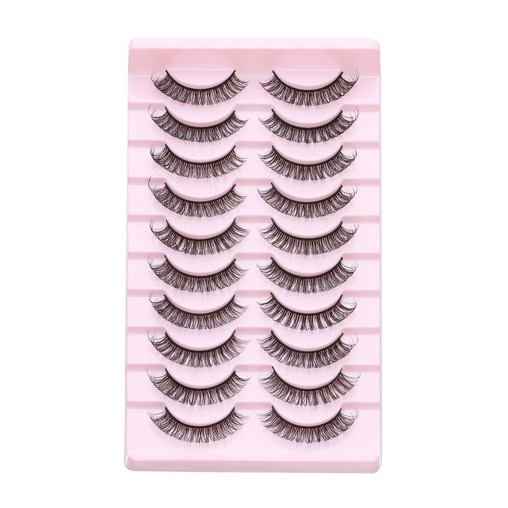 10 пар накладных ресниц 10-23 мм Ресницы многоразовые накладные ресницы DD изгиб русский изгиб ресницы 3D норка