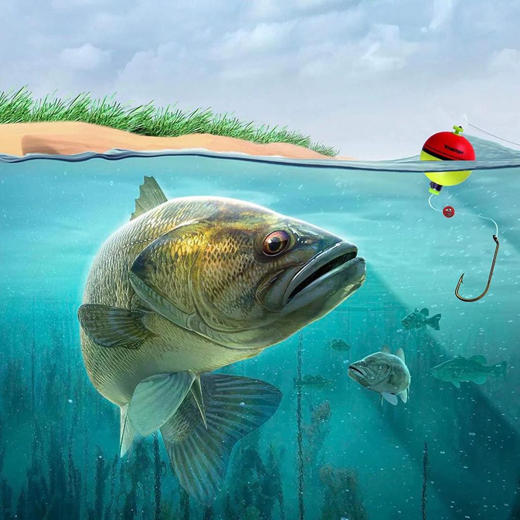 THKFISH Поплавок-шарик из пены EVA Круглый для пресной воды 18 г Поплавки, Поплавки, 5 шт., Поплавки, Защелка-пружина, И для соленой воды,