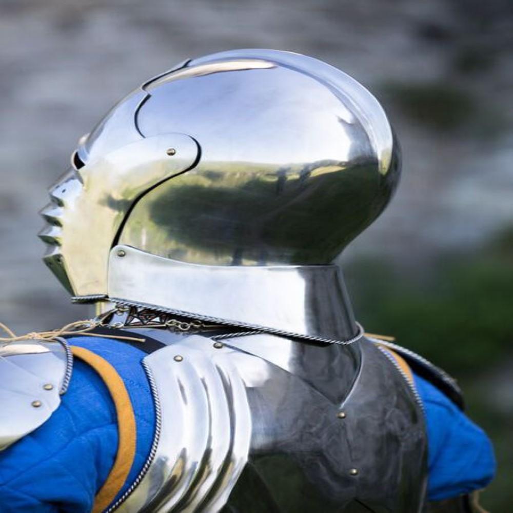 Gothic Knight Sallet Helmet Medieval Knight Warier Helmet SCA LARP Replica Helmet