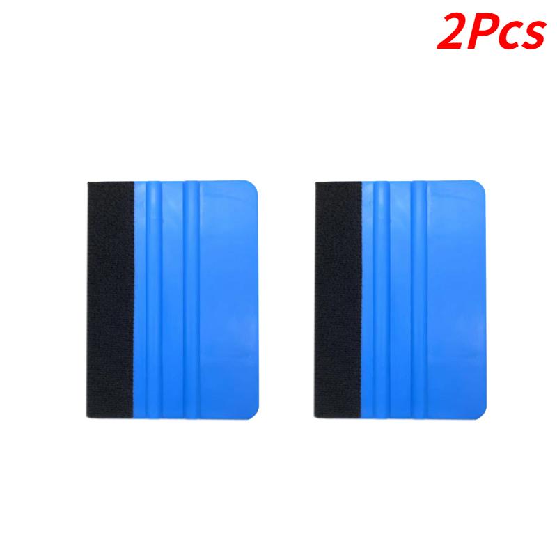 2Pcs/4Pcs Car Stickers Film Install Squeegee Vinyl Carbon Fiber Scraper with Felt Squeegee Tool Film Wrapping Car Wrap Tools