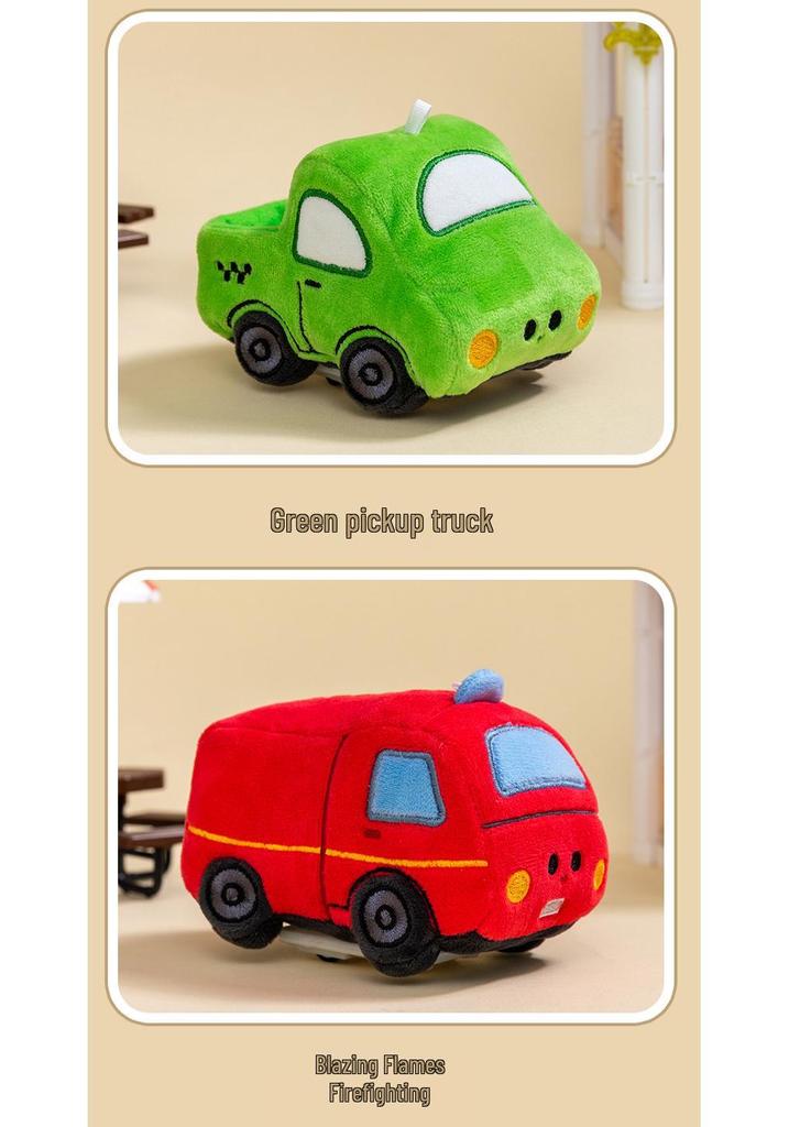 Original Cute 3D Cartoon Plush Roller Skating Car Toy - Mini Doll Figure Gift for Children
