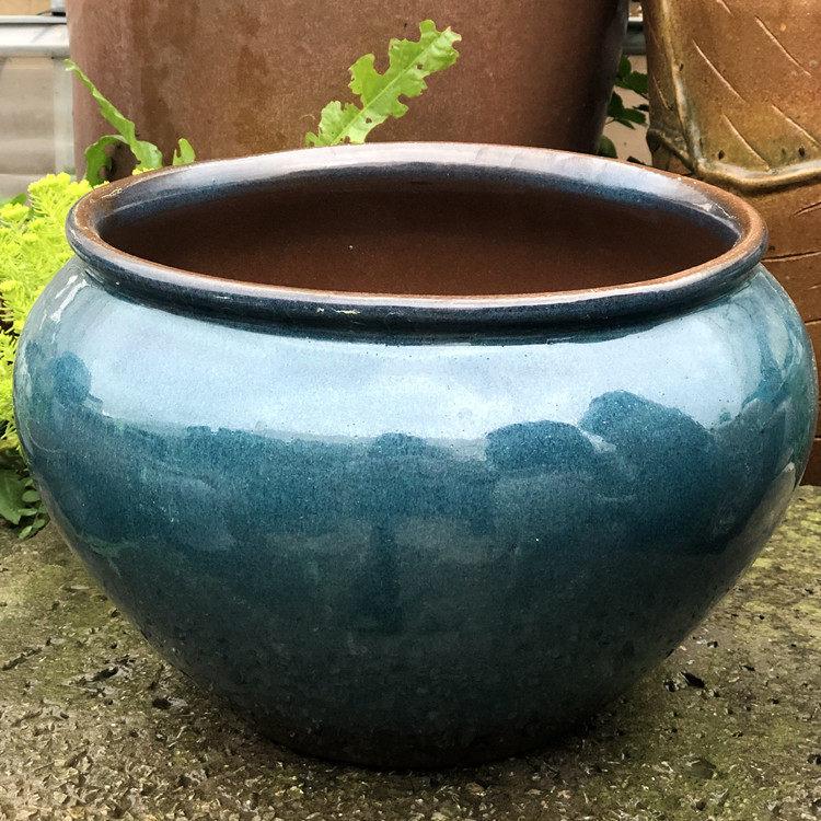 Handmade Retro Ceramic Pot: Large Opening Succulent & Flower Planter for Chlorophytum, Rose, Orchid, & Green Plants