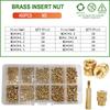 Brass Heat Set Insert Nut M2 M2.5 M3 M4 M5 M6 Knurled Hot Melt Molding Injection Inserts Nuts With Soldering Tips For 3D Printer