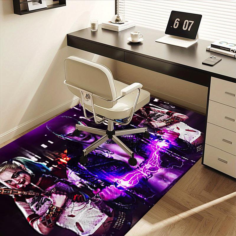 Electric Storm: Joker's Lightning-Struck Costume T-Shirt Office Mat Home Decor Office Desk Chair Rugs Chair Carpet for office Chair Mat Gift