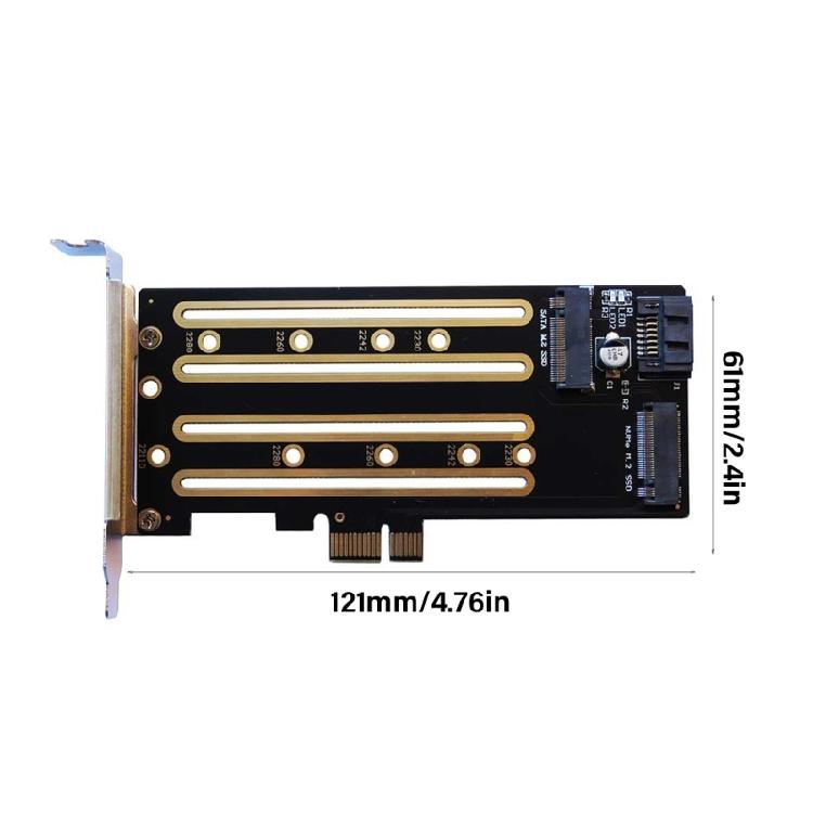 Адаптерная карта M.2 PCIe NVMe SSD на PCIE 4.0 X1, карта полной скорости, адаптерная карта PCIE для M.2 NVME SSD 2230 2242 2260 2280
