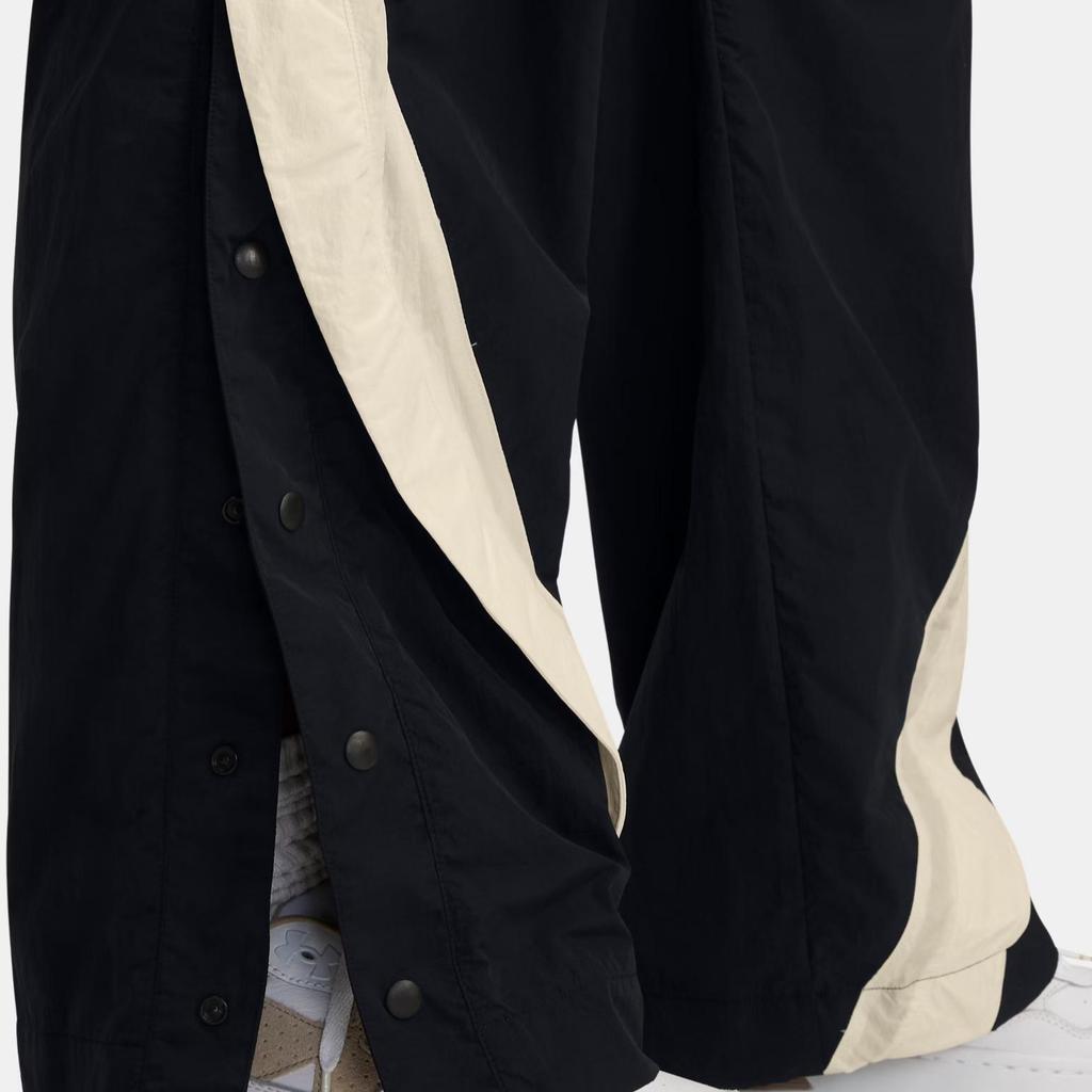 Under Armour Iconstorm Мнущиеся Отрывные Модные Удобные Трендовые Простые Повседневные Брюки Женские брюки Черные 6000277-001