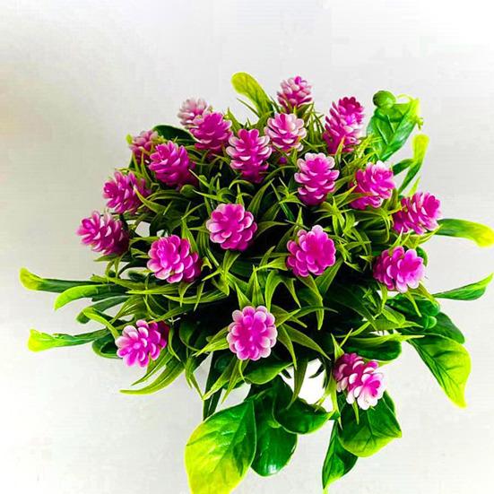 1 комплект искусственных бонсай, не выцветающих, практичных пластиковых, имитационных, сосновых шишек, для украшения