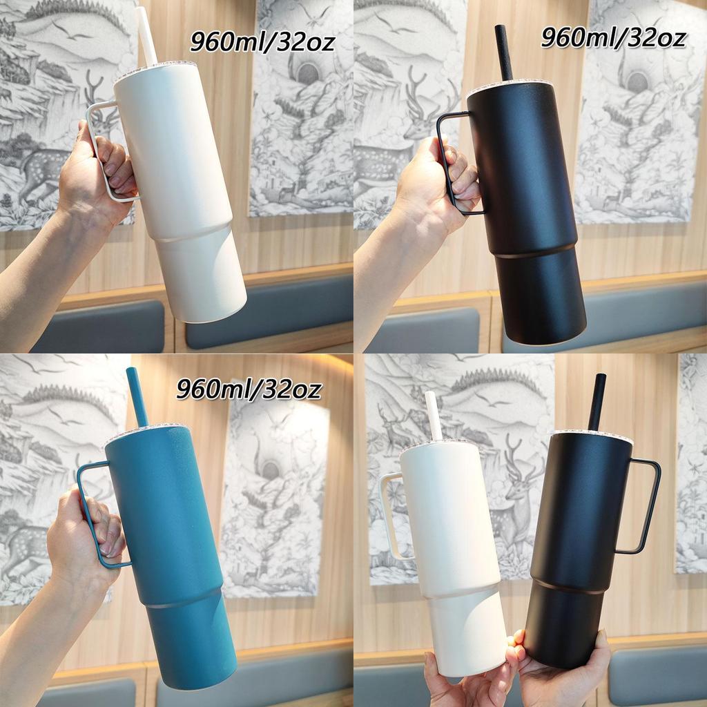 Outdoor 32oz Stainless Steel Insulated Mug With Handle For Camping And Travel