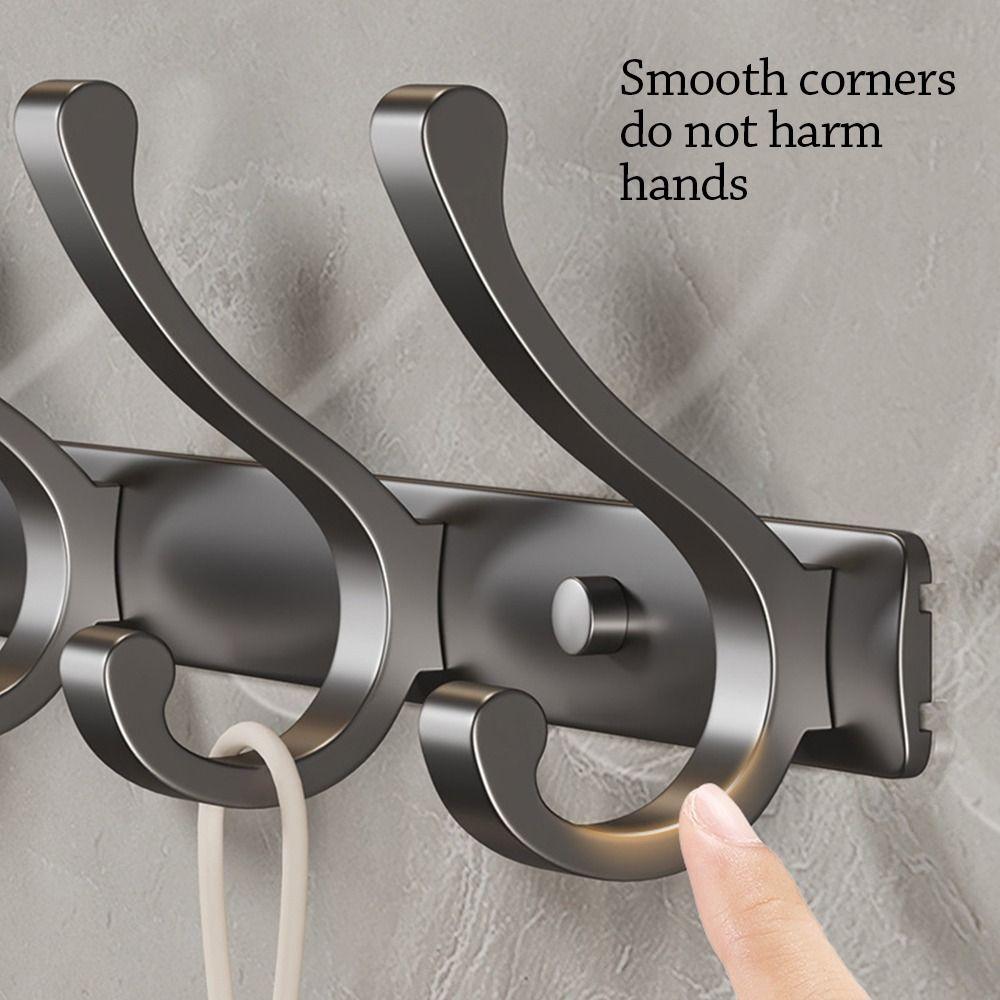 Алюминиевая вешалка для одежды Space, настенная вешалка, прочный держатель для одежды