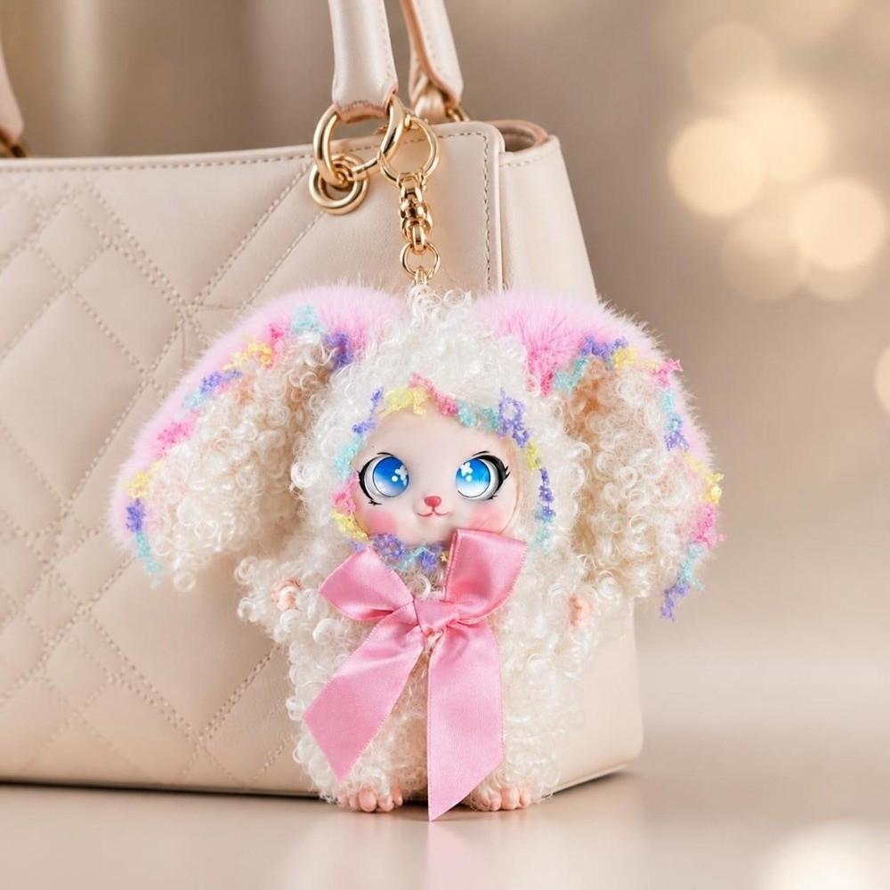 Bag Hanging Bunny Doll Pendant Big Ear Rabbit Plush Toy Bag Decor Rabbit Plush Keychain  Backpack
