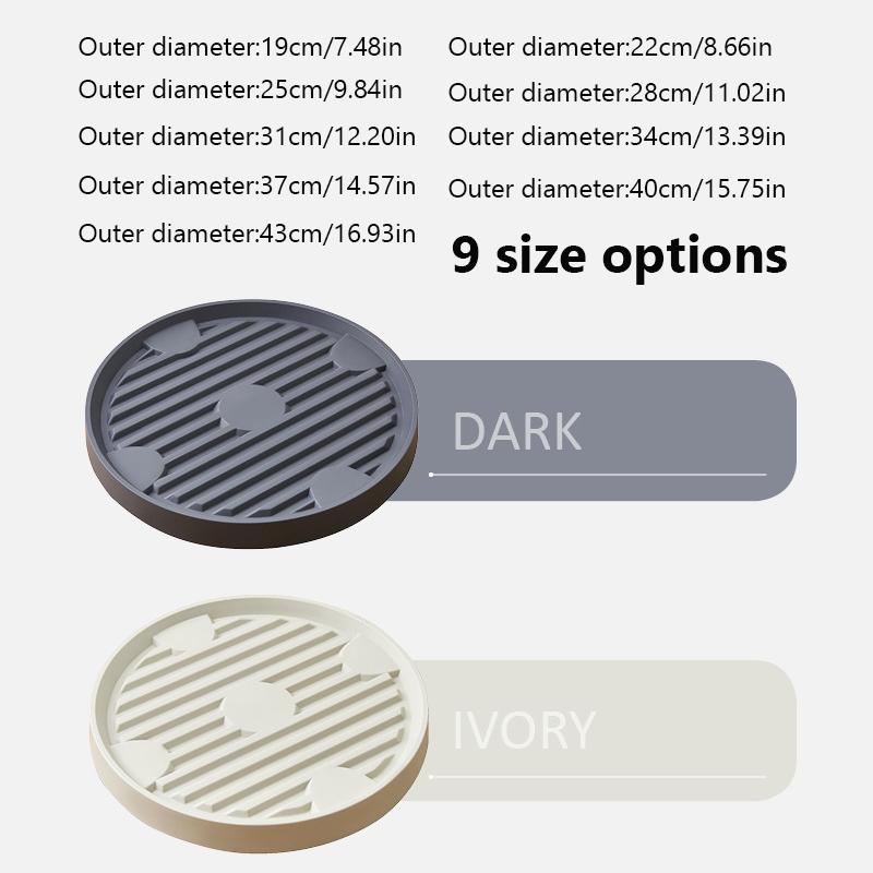 Передвижные подносы для цветов на колесах, подставка для цветов круглого дерева, съемный поднос для цветочного горшка