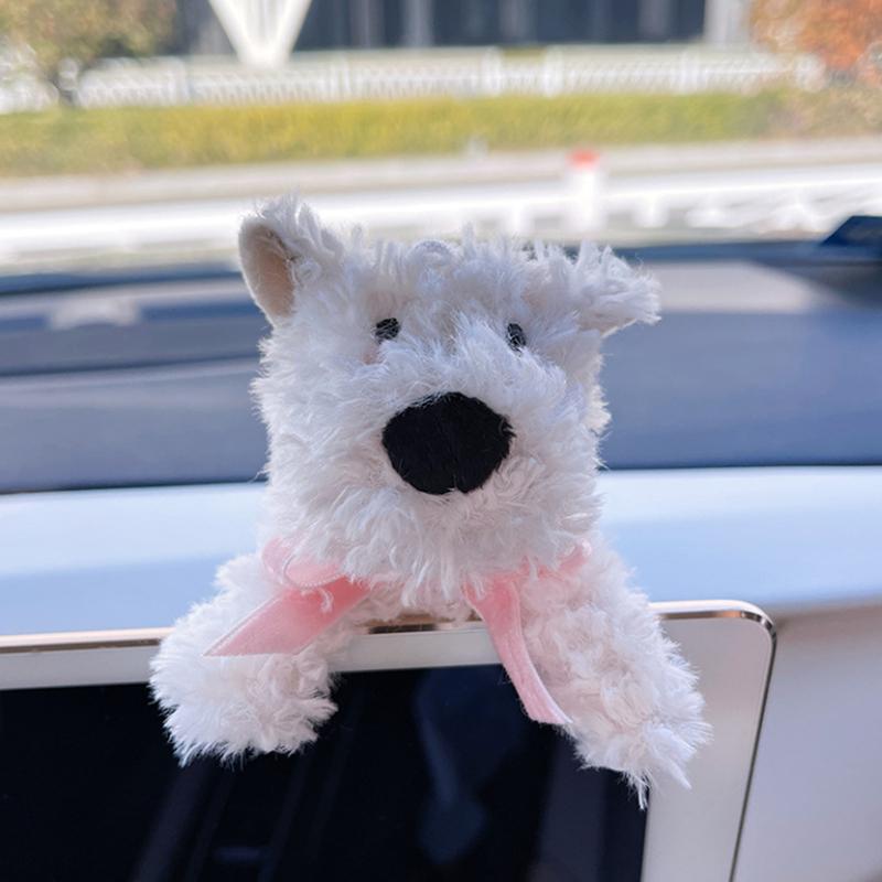 Милый щенок, украшение для лобового стекла автомобиля, плюшевая кукла, креативный подарок, наплечники, аксессуары для украшения интерьера автомобиля
