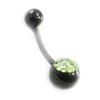 [I9486] - Green 'Crystal' Body Piercing