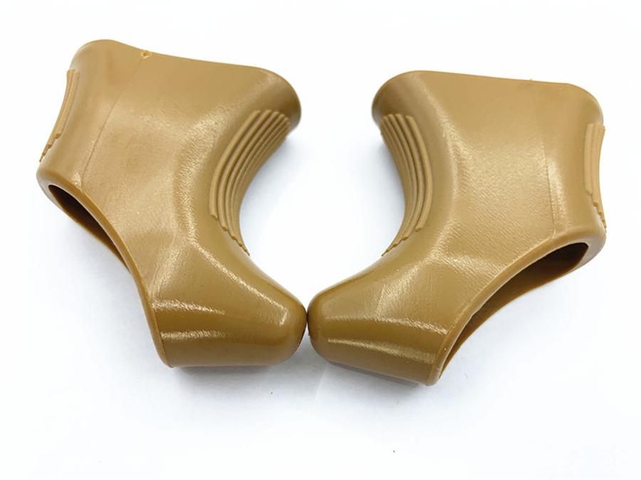 Одна пара коричневых накладок на тормозные ручки типа «щиток» для Campagnolo Nuovo / Super record