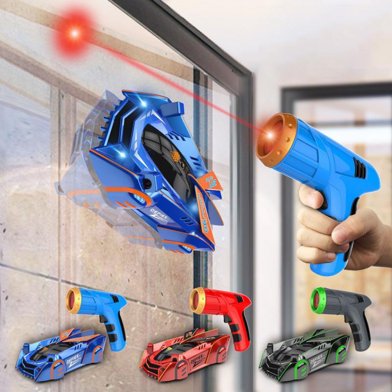 Wall Climbing Race Car Light-Guided Wall Racer Electric Anti-Gravity Drift Stunt Infrared Sensor Chase Car Kid Boy Toy Gift